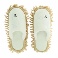 Mop Slippers Quiet Washable Microfiber Mop Shoes Highly Absorbent for Bathroom