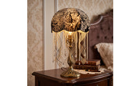 Lampshade Handmade Lamp Shade Vintage-Vintage-Style Textile Lampshade for Bedroom, Bedside Table, Study Desk