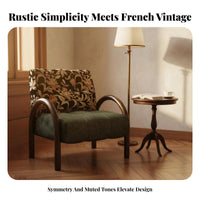 Arched spine Armchair Rustic Minimalist aesthetic Single Sofa Minimalist Design Soft padding for Interior Designers