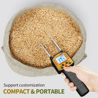 AR991 Grain Moisture Meter for Cereals, Rice, Corn, Wheat, Soybean - Smart and Accurate