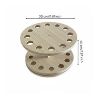 Wooden Fishing Rod Holder Stable Wooden Foundation Fishing Rod Rack Saving for Home