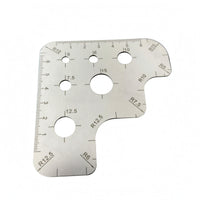 Radius Marking Ruler Easy to Read Leather Ruler Long-Lasting