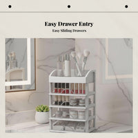 Cosmetic Storage Box, Multi-Tier Drawer Organizer, Large Capacity for Jewelry, Skincare