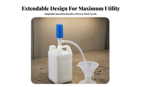 Versatile Liquid Transfer Siphon | Thickened PE Construction, Manual Siphon Pump, for Garage