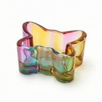 Nail Art Brush Washing Cup Transparent Holder Glass for Manicurists