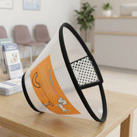Pet Cone Dog Cone Cat Cone, Transparent Foldable Design with Snap Fasteners, Anti Bite and Lick for Post Surgery Pet Grooming Use