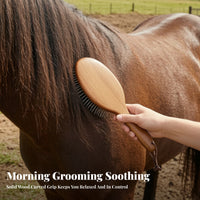 Horse Grooming Brush with Hanging Loop