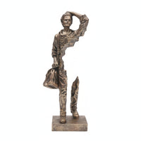 Traveler Figurine Tabletop Display Resin Figurine Rectangular Base