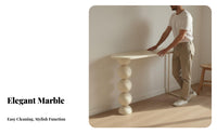 Scratch-Resistant Sintered Stone Bar Table Waterproof Wall Partition Table Easy to Clean Home Furniture Sturdy and Long-Lasting for Apartment Dwellers, Homeowners, Families, Balcony, Cafe, Living Room