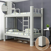 Metal Bunk Bed Space-Saving Steel Bunk Bed Furniture for Students, Roommates, Dormitory, Shared Room, Compact Bedroom