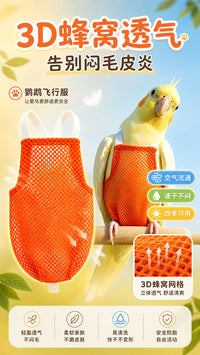 Ultra-Light Bird Diaper for Parrots, Cockatiels, Budgies - Anti-Leak Flight Suit