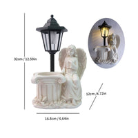 Solar Angel Statue Flower Pot Design Angel Planter Light Decorative Lighting