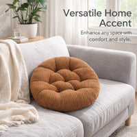 Corduroy Round Floor Cushion, Modern Minimalist Seat Pad, Large Floor Pillow for #variant:40X40cm