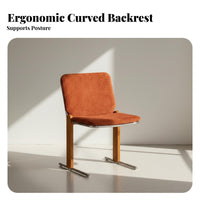 Arched Shaped-Frame Frame Chair Ergonomic Spine Supportrest Seating Furniture Sleek Immediatelyline