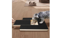 Dog Nail Scratching Pad Solid Wood Construction Dog Scratch Pad with Treat Drawer Mental Nail Filing Board with Treat Drawer