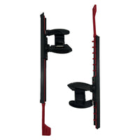 Pair of Black Nylon Adjustable Footrests for Kayak