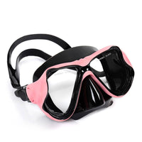 Frosted Finish Tempered Glass Dive Mask Myopia Lens Ready Silicone Snorkel Mask Comfortable Seal Water Sports Gear Anti-Fog for Adults, Diving, Snorkeling