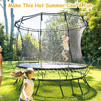 Trampoline Sprinkler for Kids Summer Backyard Water Park Toy Outdoor Water Toy Trampoline Sprinkler Accessory