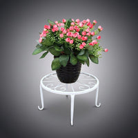 Plant Stand for Single Potted Flowers, Metal Plant Stands Indoor and Outdoor Metal Pot Holder, Small Plant Pot Stand Indoor, 24x24x13cm Size