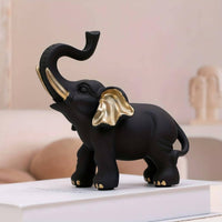 Good Luck Elephant Figurine Meticulous Craftsmanship for Living Room, Office