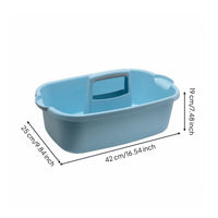 Cleaning Bin Versatile Utility Tool Basket Handled Storage Tote for Cleaners