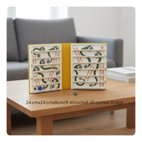 Built-in Dice Storage 3D Snakes and Ladders Game for Families