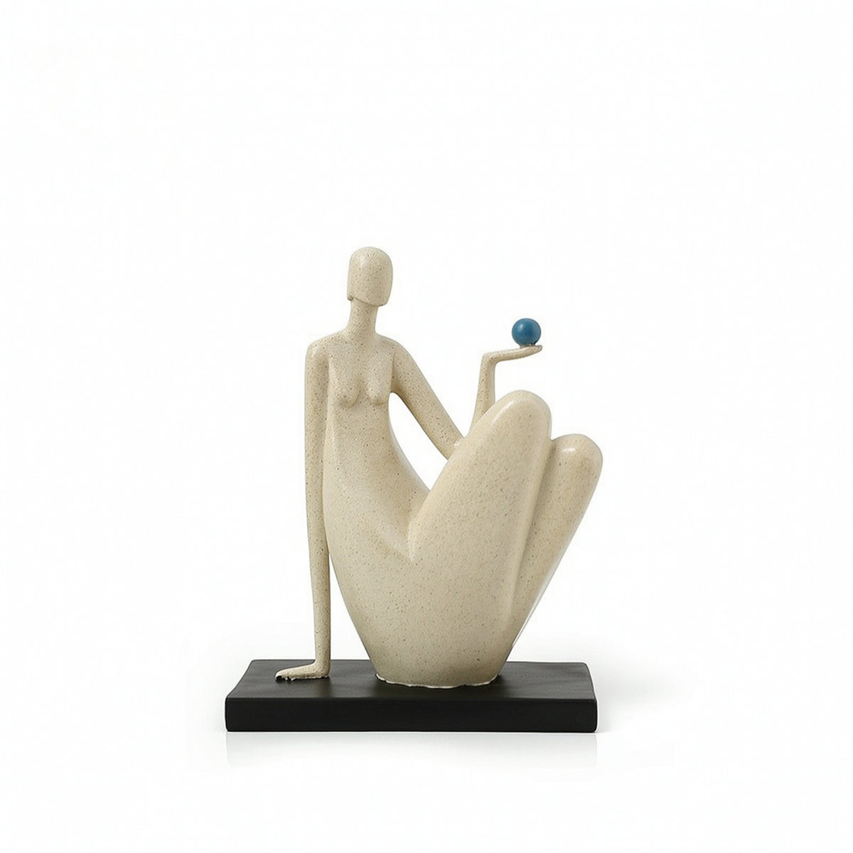 Abstract Sculpture Smooth Abstract Statue Textured for Office, Art Lovers