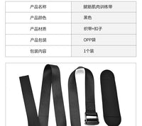 北欧腿筋训练带健身房腿部力量训练绑带仰卧起坐可调节腿筋卷曲带