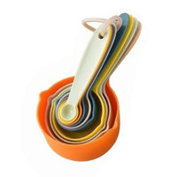10 Pieces Measuring Cup Set Double Spout Nested Measure Cups Space-Saving Design