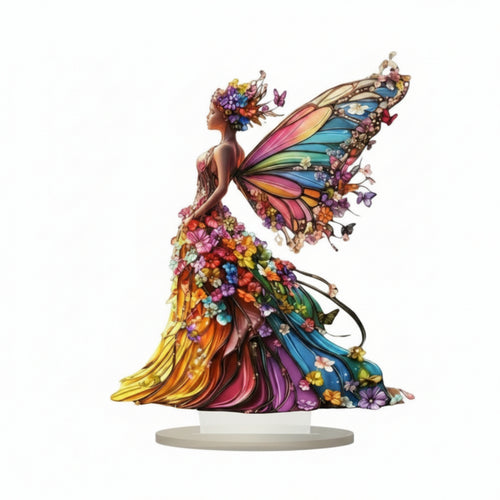 Butterfly Fairy Sign Clean-Cut Edges Home Decor Flat