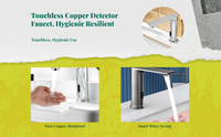 Brass touchless infrared faucet