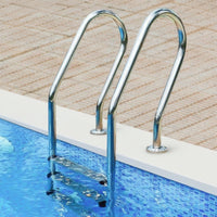 Pool Stairs Drill 5-Step Pool Ladder Heavy Duty for Homeowners