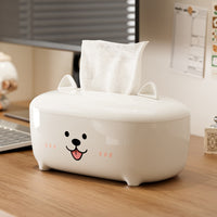 Creative Animal-Shaped Desktop Tissue Box, Waterproof, PS Material