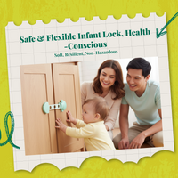 Infant security latch, Infant protected Drawer Lock, Cabinet Lock, Adjustable, No Tools Required, Multi-Purpose, Easy to Install