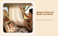 Car Pane Shade, Sliding Rail Installation, Light-blocking Shade Panel for Infants, Sun Protection, Privacy, Heat Insulation