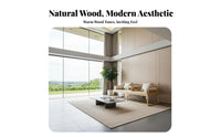 New Chinese Design Sofa Set Solid Ash Hardwood Living Room Set Seating Group for Homeowners, Tea Lovers, Study, Reception Area, Meditation Space