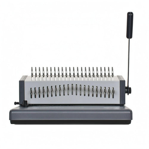 21-Hole Binding Machine Sturdy Base Manual Comb Binder 2-in-1 Punching Comb Binding Machine for Print Shop