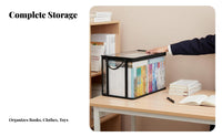 Transparent Book Tote debris-resistantguard Organizer Bag closure for Office Workers