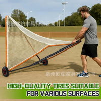 Heavy-Duty Steel Hockey and Soccer Goal Trailer with 8-Inch Wheels