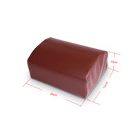 PU Leather Semi-round Bolster Cushion Massage Pillow Leather-like Wipe-clean Exterior Supportive Design Suitable for Body Alignment Home Comfort Clinic