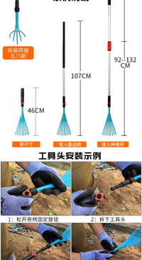 Garden Tool Set with Small Shovel and Hoe for Planting and Outdoor Digging