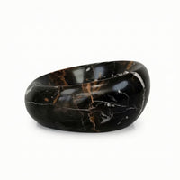 Marble Decorative Bowl Carved Marble Bowl Polished Decorative Tray for Coffee Table, Vanity