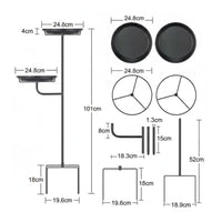 Bird Bath Feeder Combo Stable Base Outdoor Bird Bath Station Easy to Assemble