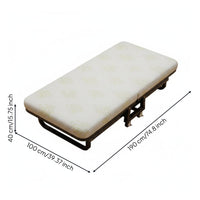Folding Bed Portable Guest Bed Single Rest Cot Mattress Sturdy Frame Space Saving Design Suitable for Office Home Hospital Camping