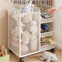 瑜伽垫收纳筐家用可移动健身器材收纳架多功能带轮运动工具放置架