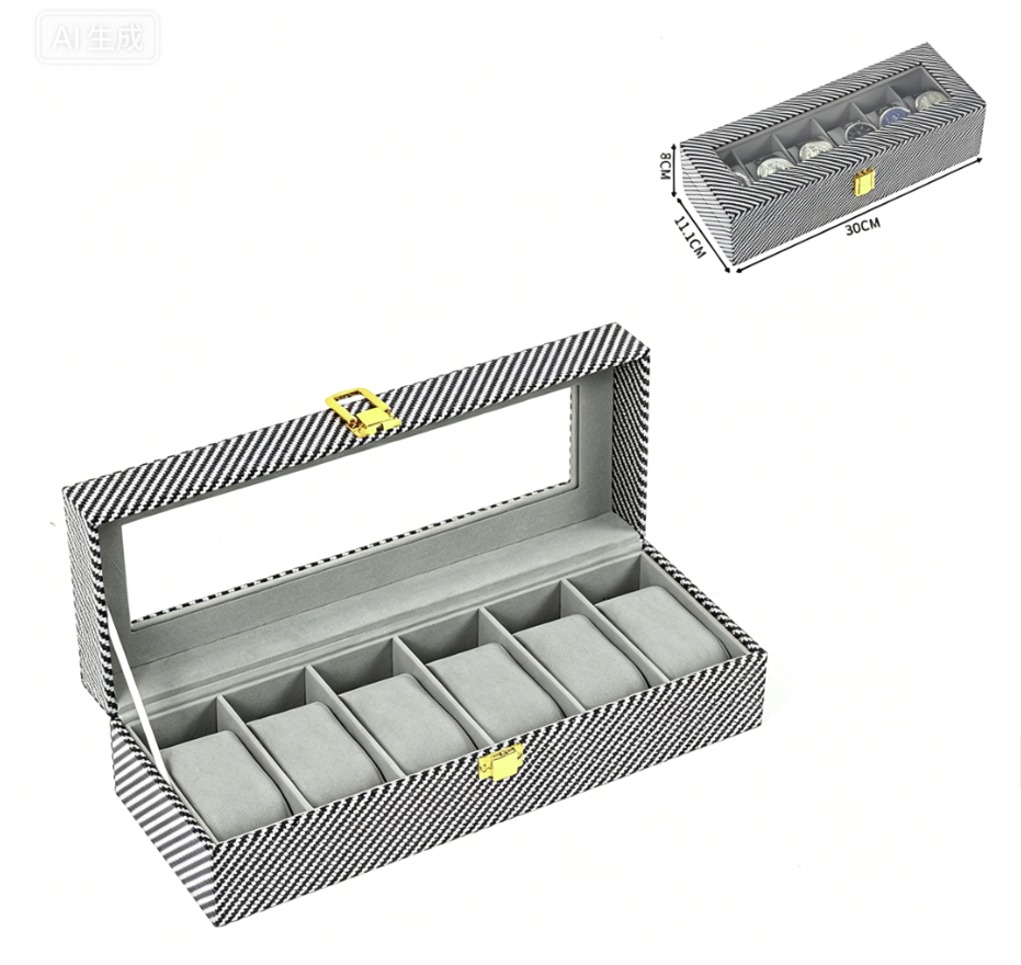 6-slot Pebbled Watch