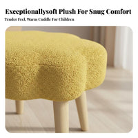 asteriskShaped Footstool Multi-Purpose Low Stool vivid hues for Homeowners