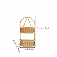 Wall-Mounted Storage Basket Handwoven House Organization Space-Saving