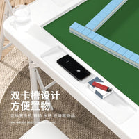 家用折叠麻将桌多功能简易宿舍桌子两用型手搓棋牌桌手动麻雀台桌