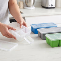 Collins Ice Food-Grade Silicone Long Strip Ice Cube Tray with Lid for Whiskey and Bar Use